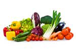 Abundant pile of fresh vegetables